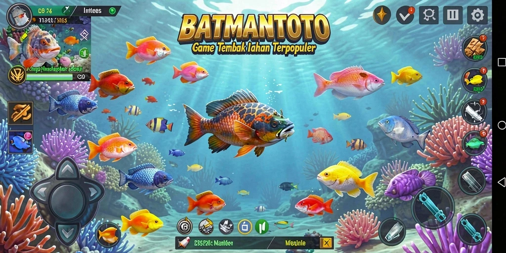 Tangkapan layar permainan BATMANTOTO dengan aksi Tembak Ikan yang seru.