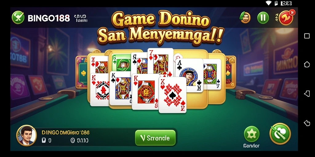 Tampilan menarik dari gameplay BINGO188 yang menampilkan aksi Domino.