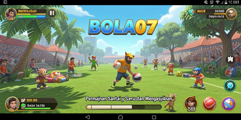 Tampilan gameplay BOLA07 yang seru dan mengasyikkan.
