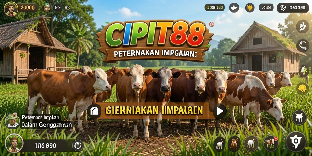 Gameplay seru dan menarik dalam dunia peternakan virtual.