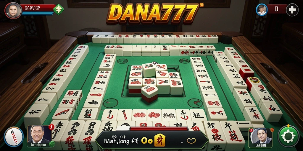 Screenshot gameplay DANA777 menunjukkan aksi seru permainan Mahjong.