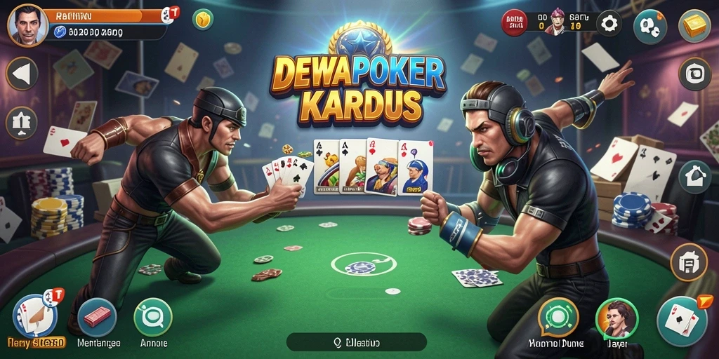 Gameplay seru DEWAPOKER dalam pertarungan epik.