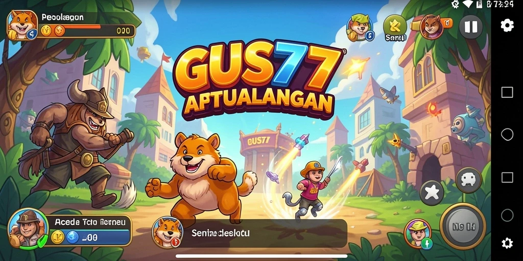 Tangkapan layar GUS77 menampilkan aksi gameplay yang mendebarkan.