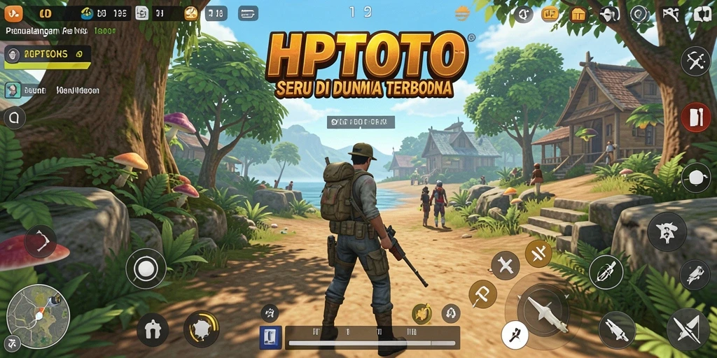Gameplay HPTOTO yang menampilkan dunia terbuka yang menakjubkan.