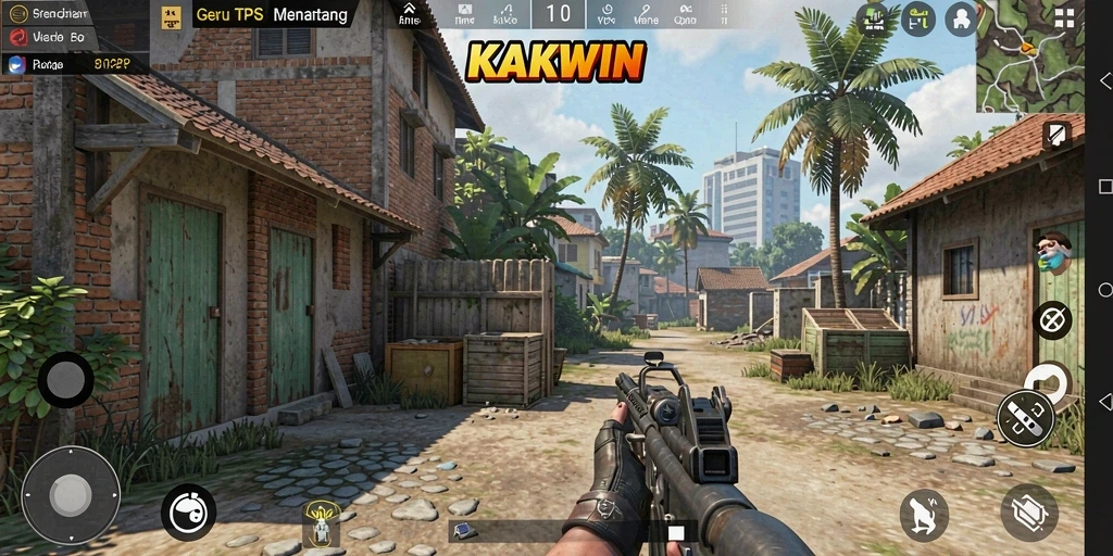 Tampilan menarik dari gameplay action-packed KAKWIN.
