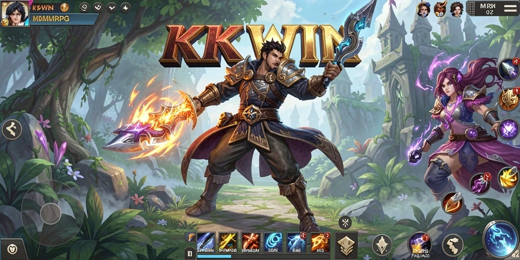 Tampilan menarik dari gameplay MMORPG KKWIN yang penuh aksi.