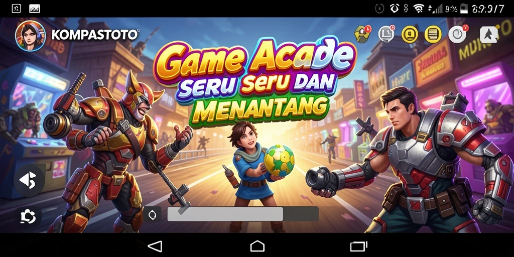Screenshot gameplay KOMPASTOTO dengan grafis menawan dan tantangan seru.