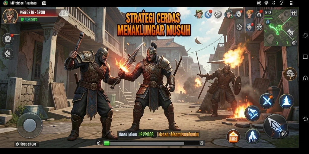 Screenshot MPO08 menunjukkan strategi tempur yang menegangkan dan grafis yang indah.