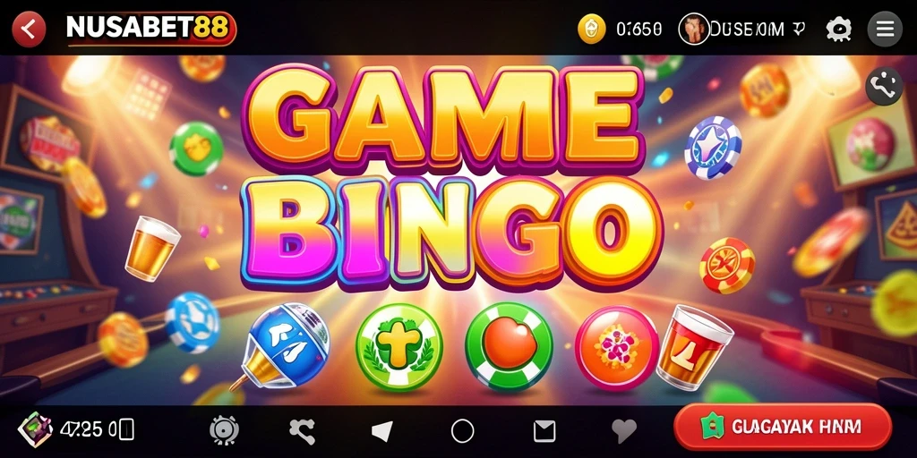 Tampilan gameplay Bingo yang seru di NUSABET88.