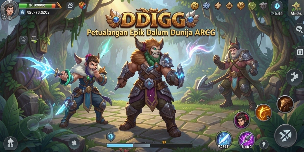 Tampilan menakjubkan dari gameplay ARPG ODDIGO.