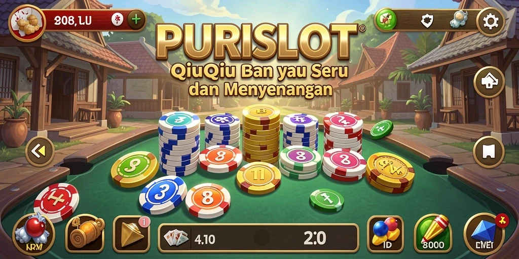 Tampilan gameplay QiuQiu yang mendebarkan di PURISLOT.