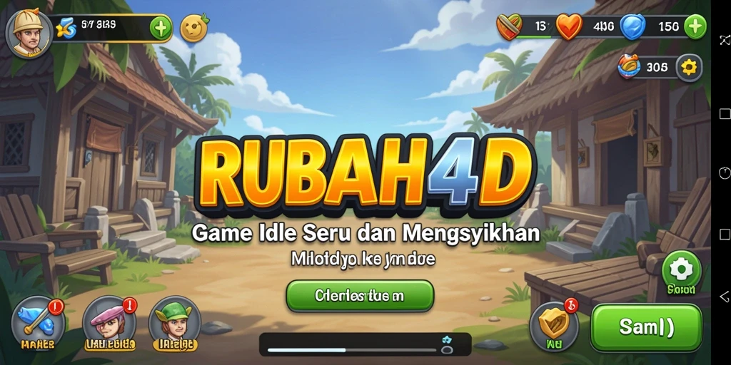 Tampilan gameplay menarik dari RUBAH4D yang menunjukkan karakter yang sedang berkembang.