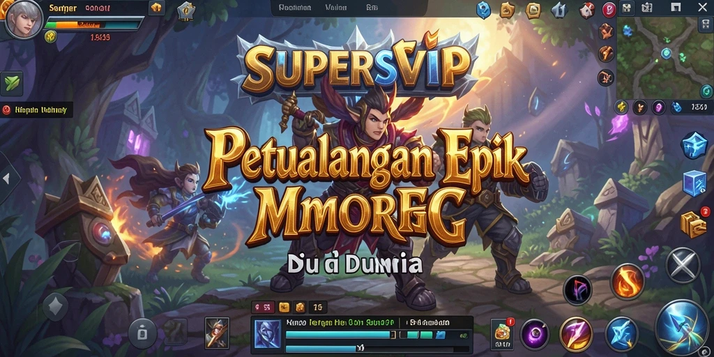 Gameplay epik dalam SUPERSVIP dengan aksi pertarungan yang mendebarkan.