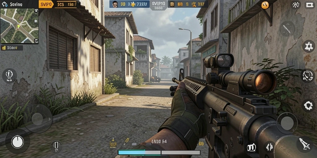 Tampilan gameplay seru dan mendebarkan di SVIP10.
