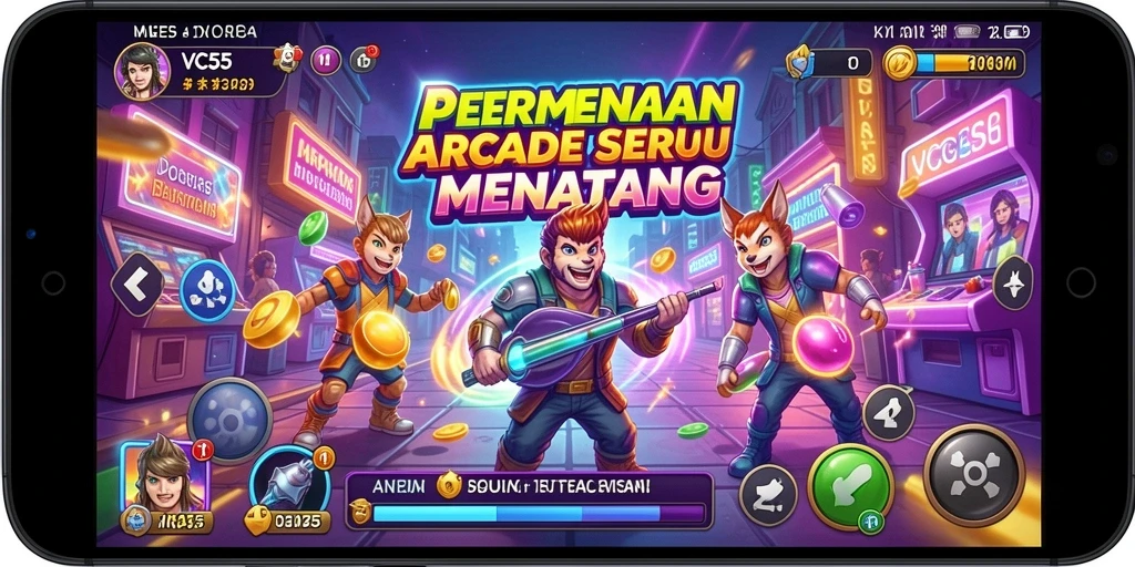 Tampilan gameplay VC55 yang menarik dan penuh tantangan di layar.